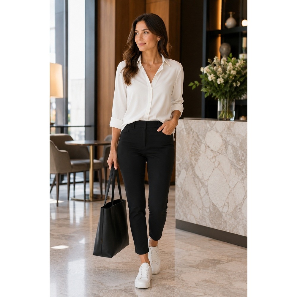 Lululemon City Sleek 7/8 Pants Size 4 Black High Rise Slim Warpstreme
